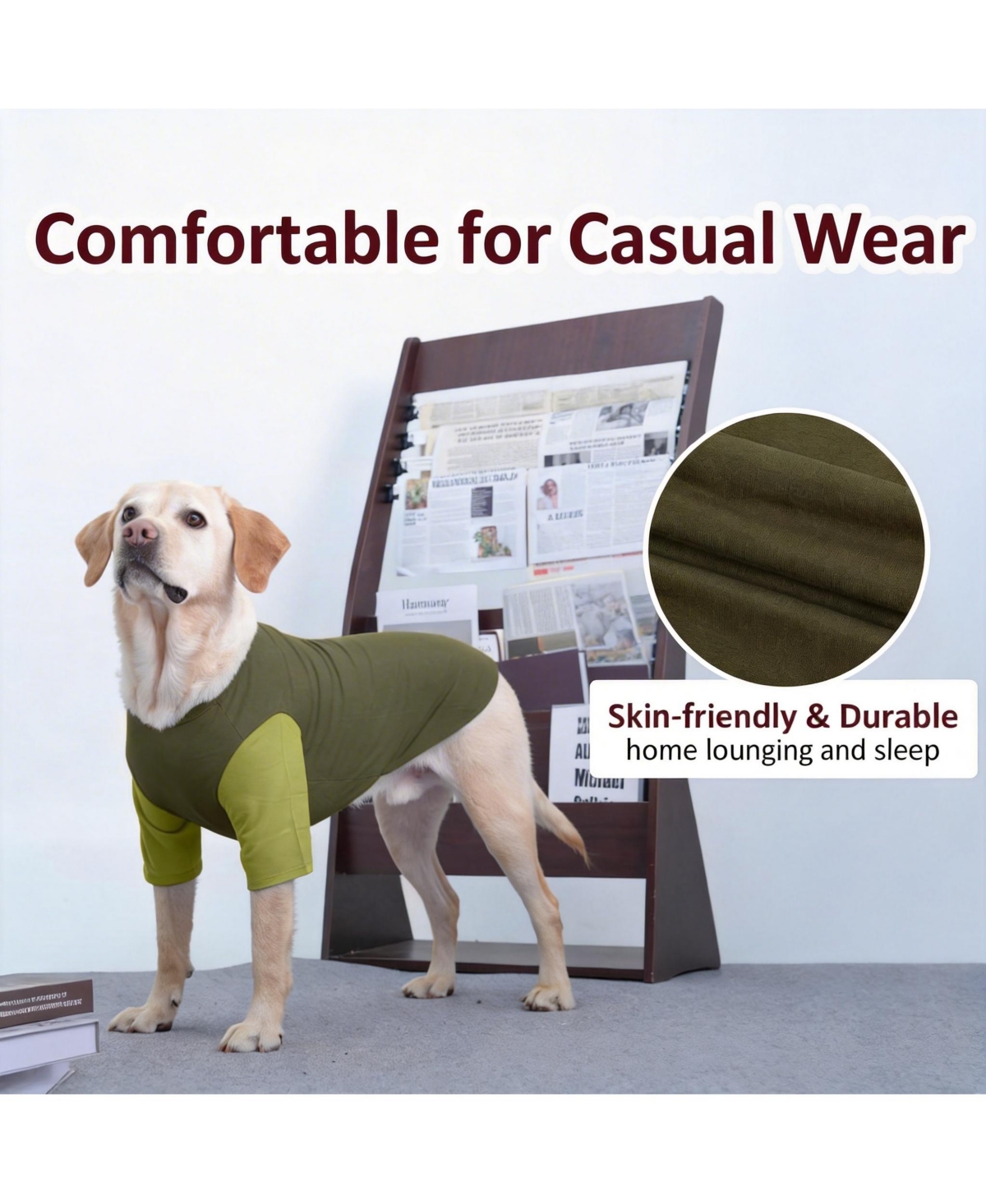 Aronkl 2 Pack Breathable Cotton Spandex Dog T-shirts for Year-Round Comfort