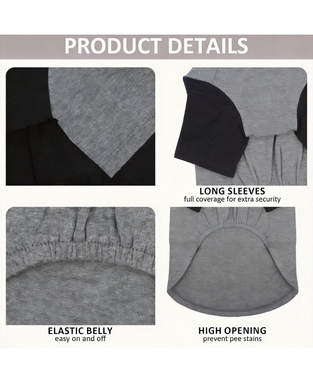 Aronkl 2 Pack Breathable Cotton Spandex Dog T-shirts for Year-Round Comfort