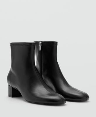 Women's Round-Toe Block-Heel Ankle Boots