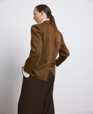 Women's Flap Pockets Straight Blazer