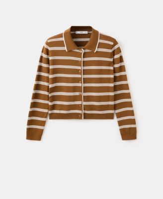 Women's Shirt Collar Cardigan