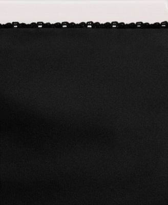 Women's Satin Lace Asymmetrical Short Skirt