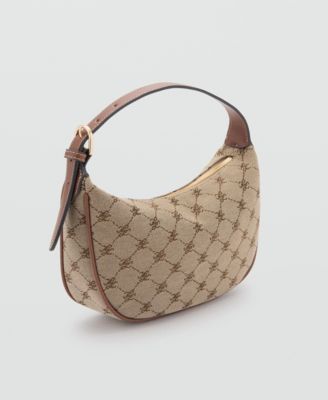 Women's Printed Logo Shoulder Bag