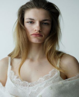 Women's Lace Neck Top