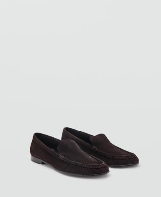 Women's Gathered Suede Moccasins