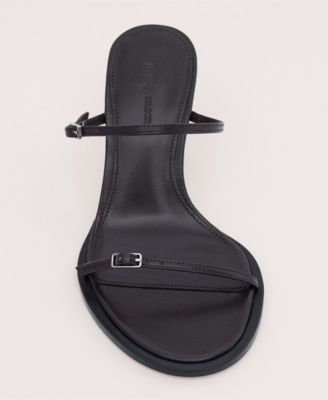 Women's Leather Strappy Buckle Sandals