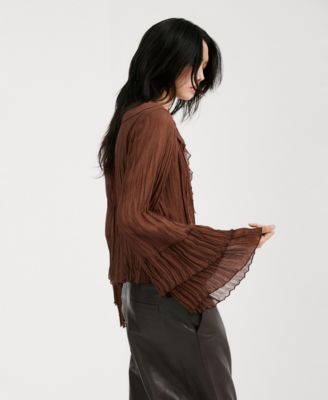 Women's Ruffled Chiffon Blouse