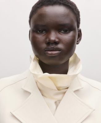 Women's Lapels and Tie Belt Jacket