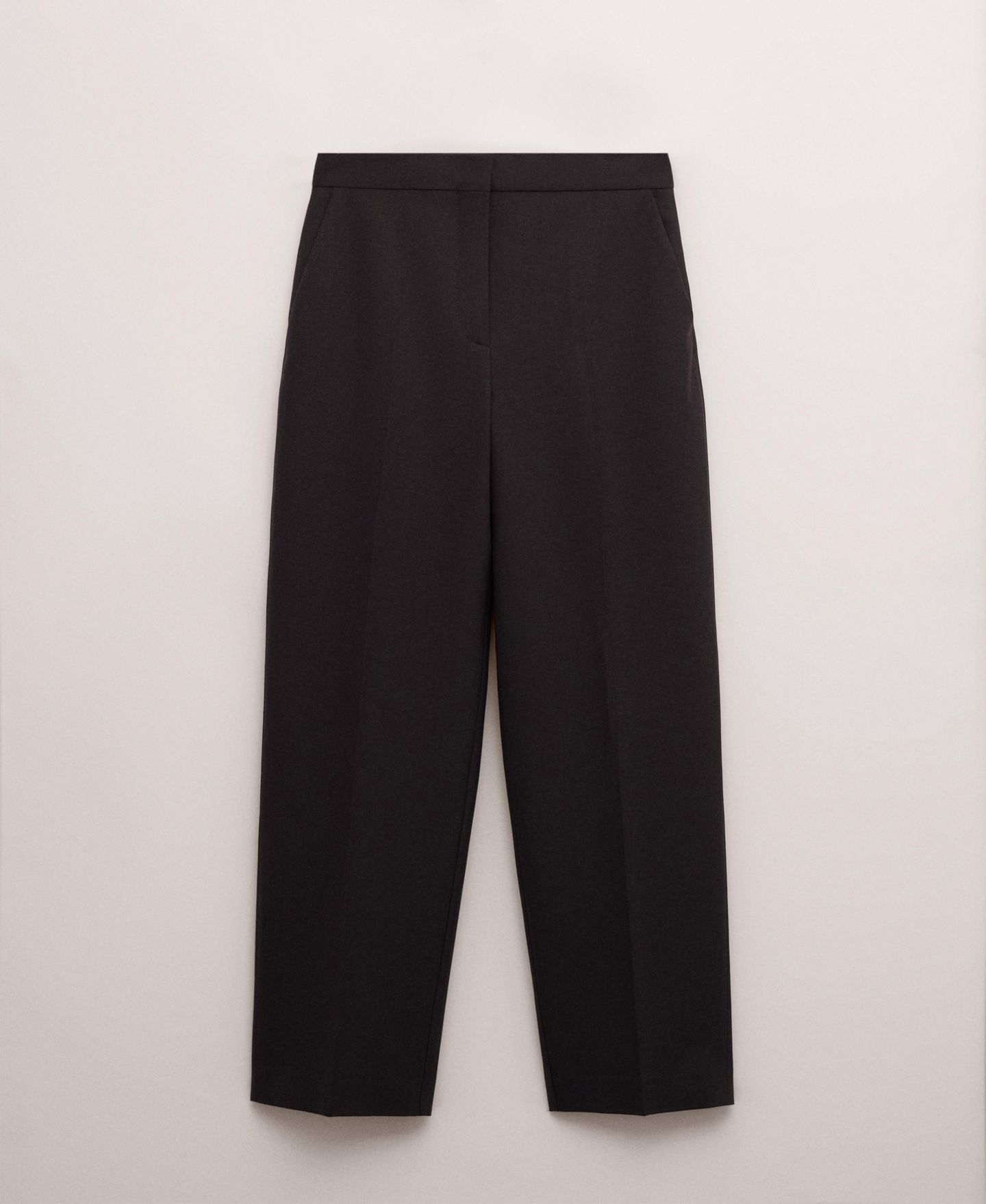 Женские брюки Mango Selection Wool Mid-Rise Dress Pants, цвет: Сливовый — фото 1