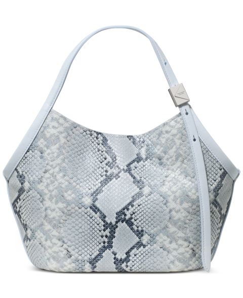 Женская сумка Kate Spade New York Deco Tulip Small Snake Embossed Leather Tote, цвет: Бледный сапфировый