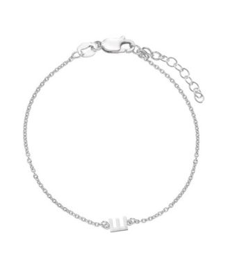 Oak & Luna Inez Initial Bracelet/Anklet - Letter e