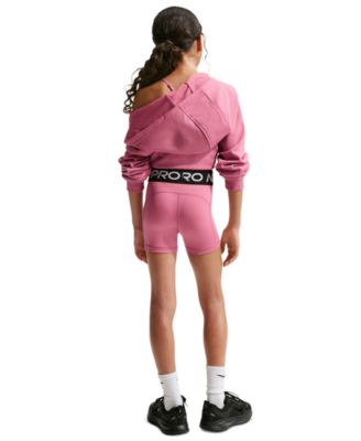 Girls' 7-16 Pro Elastic Waist 3" Shorts