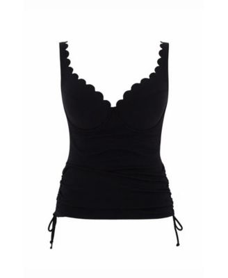 Women's Selena Underwire Scalloped Plunge Tankini