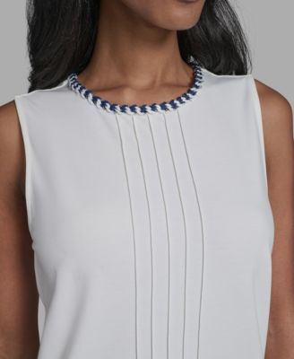 Women's Crew Neck Sleeveless Blouse