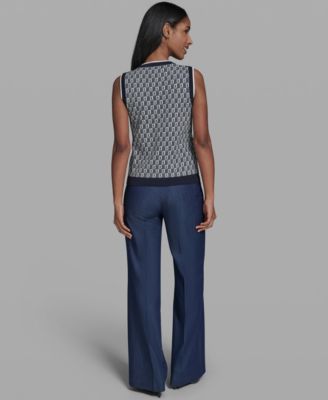 Women's Crew Neck Sleeveless Sweater