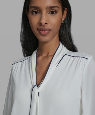 Women's V-Neck Long-Sleeve Top