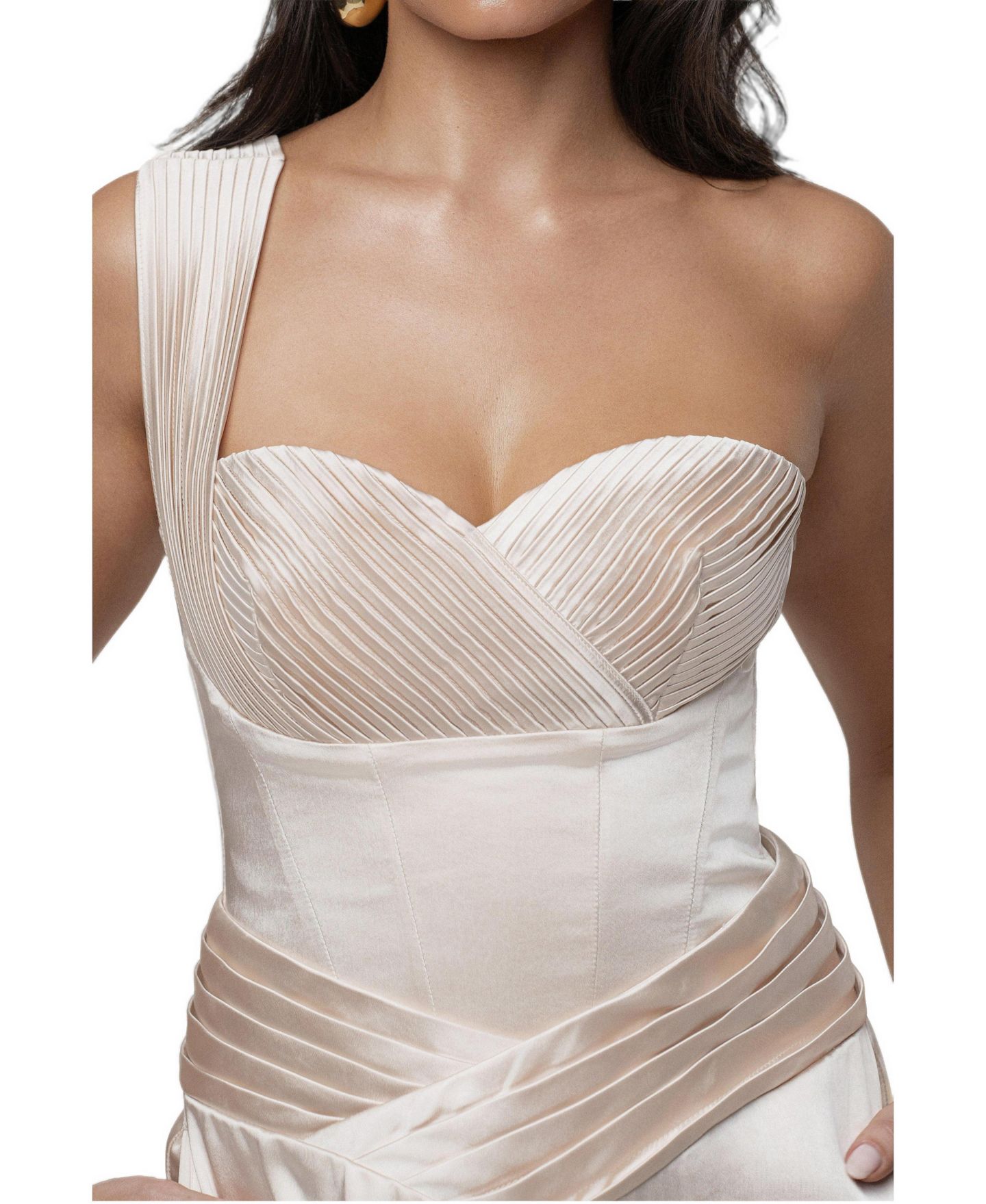 Женский топ JLUXLABEL Love Song Satin, цвет: Слоновая кость — фото 5