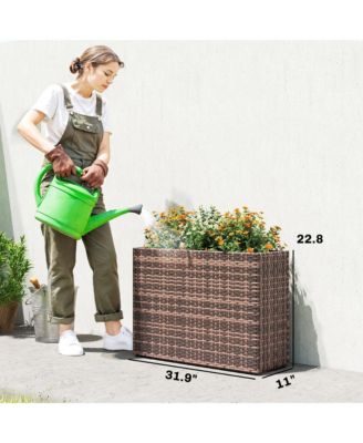 Raised Garden Bed with Adjustable Foot Pads,