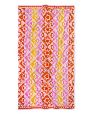 Cotton Sun Stripe Beach Towel, 40" x 70"
