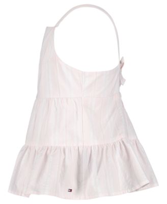 Girls' 7-16 Tiered Strappy Square Neck Top