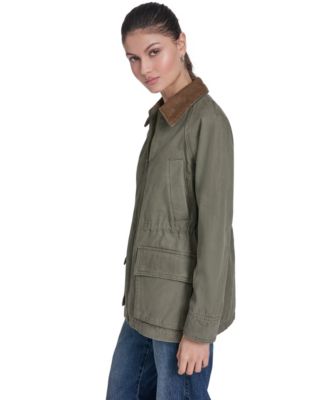 Women's Cinch Waist Cotton Barn Jacket