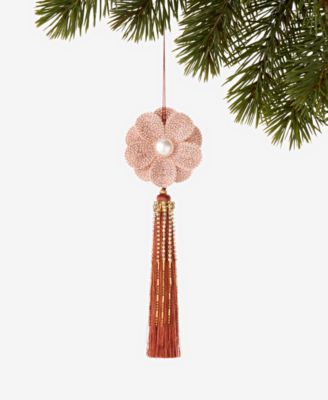 Jeweled Classics Flower with Tassel Ornament