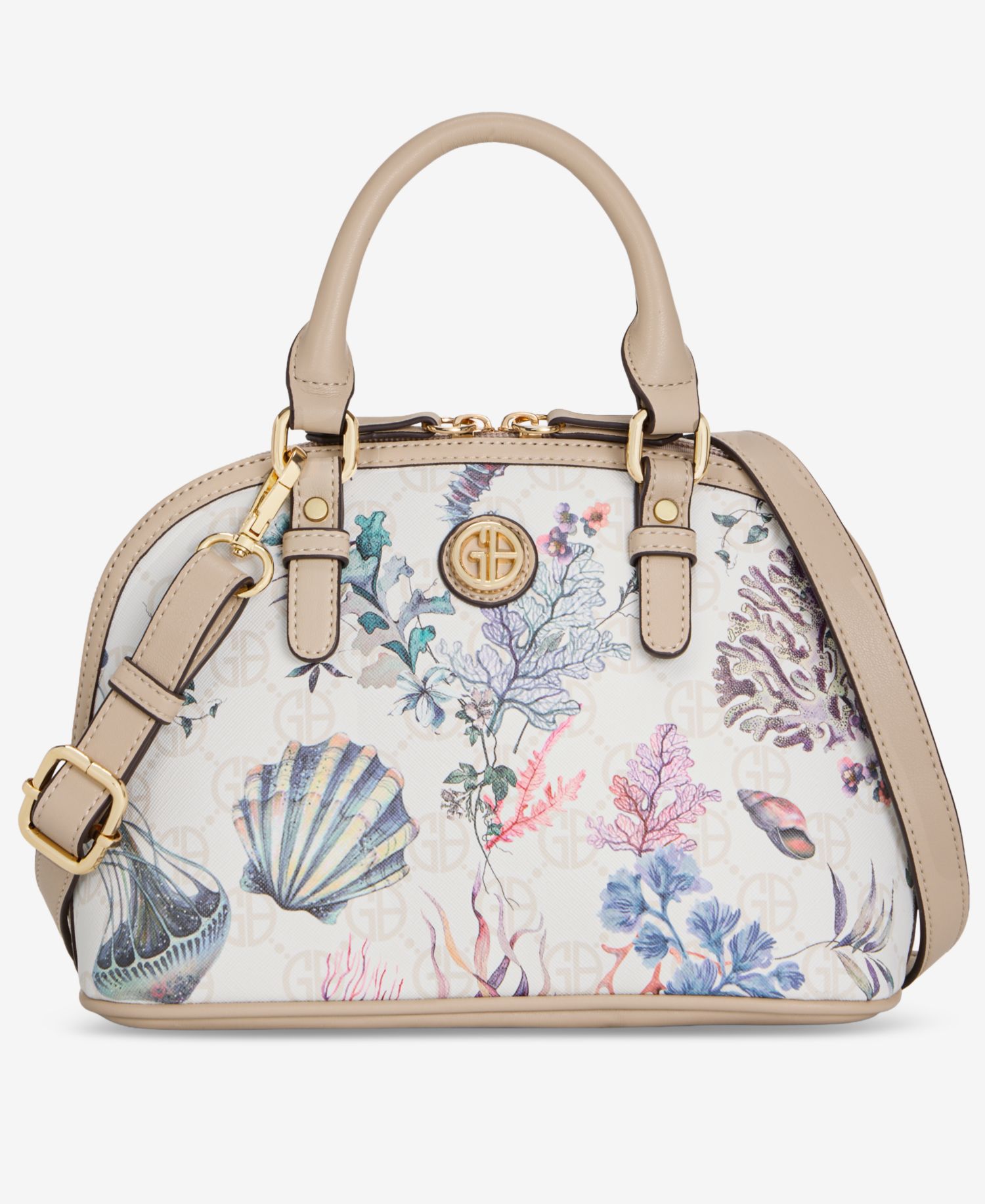 Sea Print Mini Dome Satchel