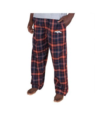 Men's Navy Denver Broncos Ultimate Plaid Flannel Pants