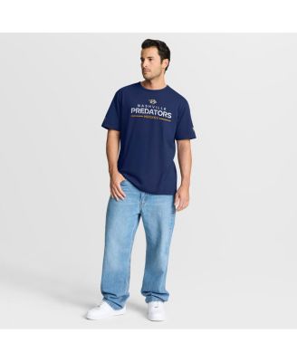 Men's Navy Nashville Predators Authentic Pro Primary T-Shirt
