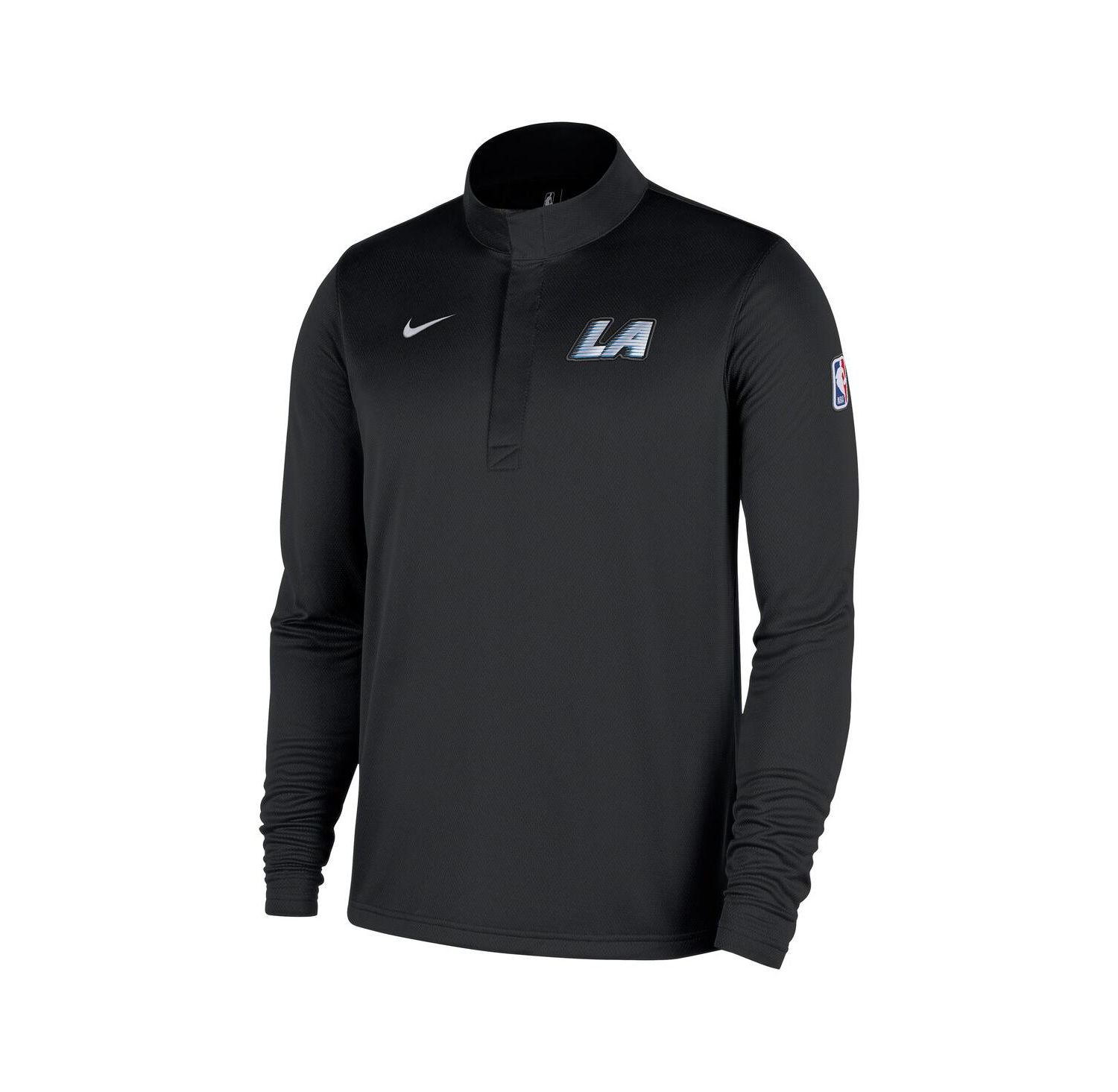 Men's Black LA Clippers 2025/26 City Edition Remix Authentic Coaches Dri-FIT Half-Zip