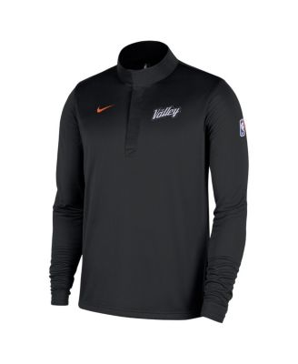Men's Black Phoenix Suns 2025/26 City Edition Remix Authentic Coaches Dri-FIT Half-Zip