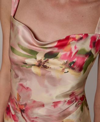 Women's Floral A-Line Midi Dress