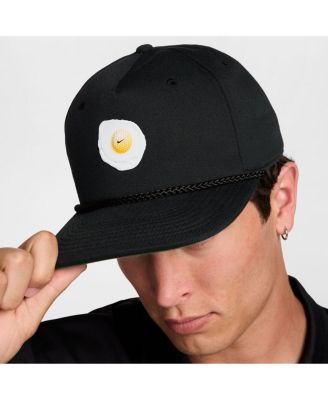 Men's and Women's Black Fried Egg Pro Dri-FIT Snapback Hat