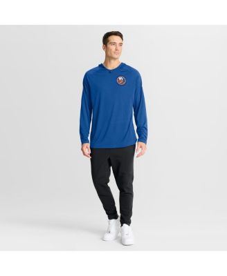 Men's Royal New York Islanders Authentic Pro Rink Raglan Hoodie