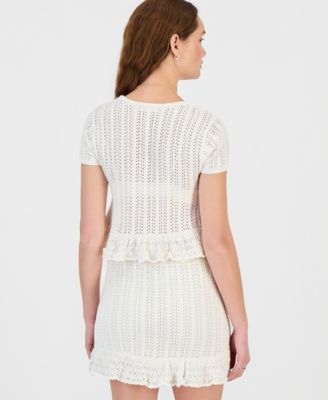 white dress midi lace Clarisa Lace Midi Dress  Vintage Cream