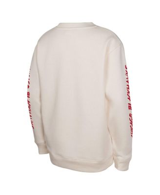 Big Boys and Girls Cream Chicago Blackhawks Star Power Pullover Sweatshirt
