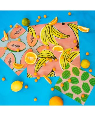 Beeswax Wrap In Fruit Print- 3 pack