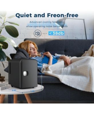 Portable Mini Fridge, 4L Skincare & Beverage Cooler (AC/DC)