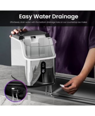 Compact Nugget Ice Maker, 35 lbs. Capacity with Chewable Ice
