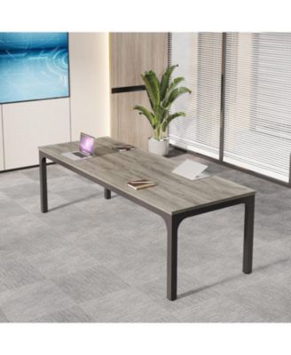 6.5ft Conference Room Table, 157.48" W x 55.12" D Large Office Meeting Table (4 Pcs)
