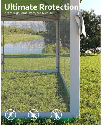 13x13 FT Gazebo Tent Outdoor Pop Up Canopy Tent with Netting, Adjustable Height Instant Gazebos