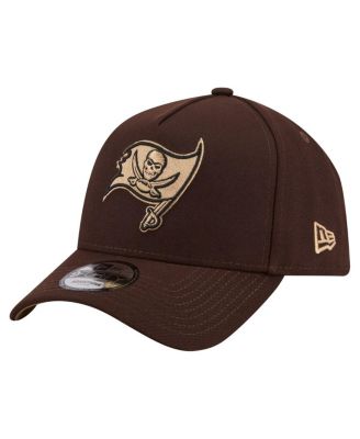 Men's Dark Brown Tampa Bay Buccaneers Burnt Wood A-Frame 9FORTY Adjustable Hat