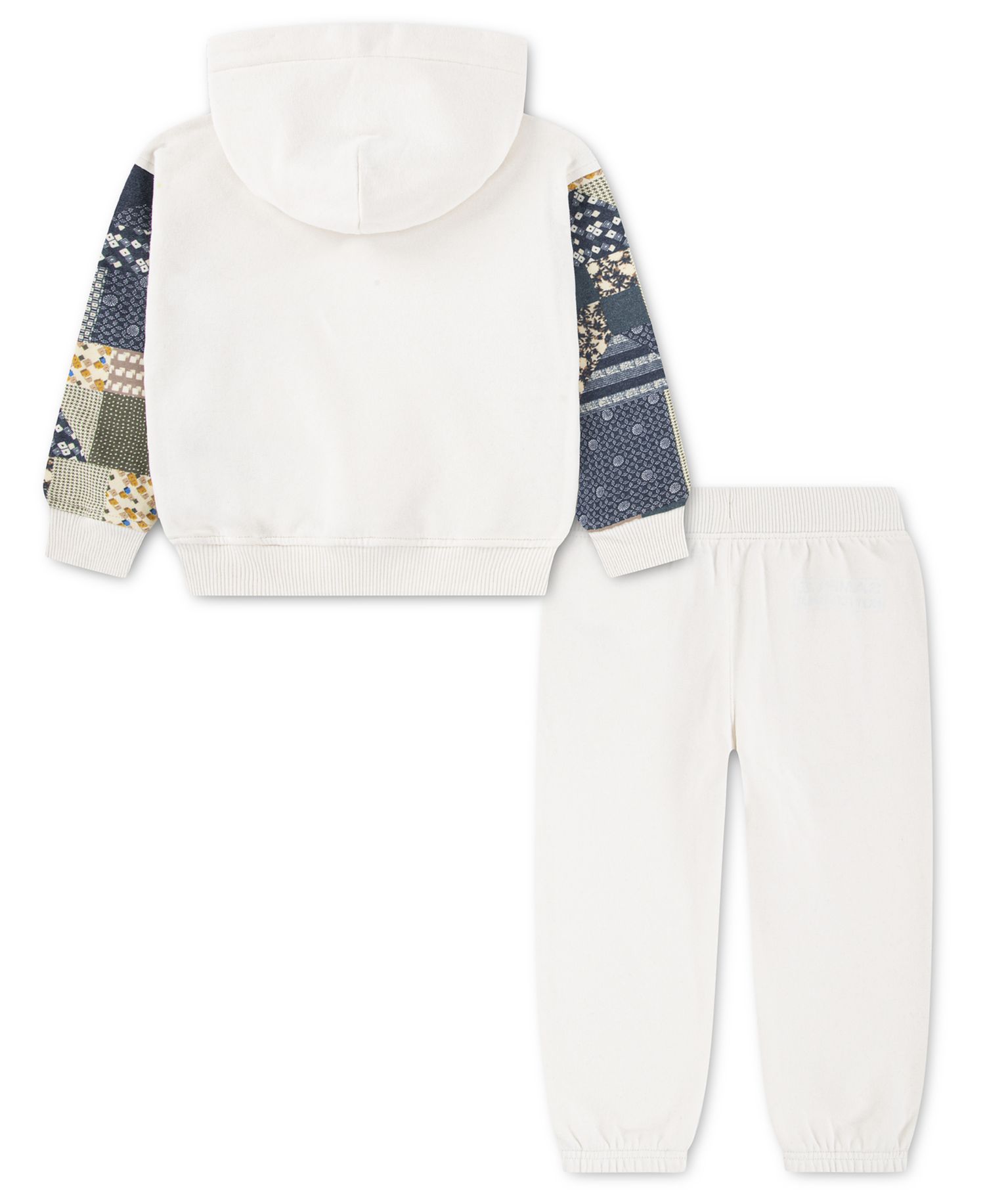 abercrombie Boys' 2T-5T Essentials Patchwork Hoodie and Pants, 2-Piece Set