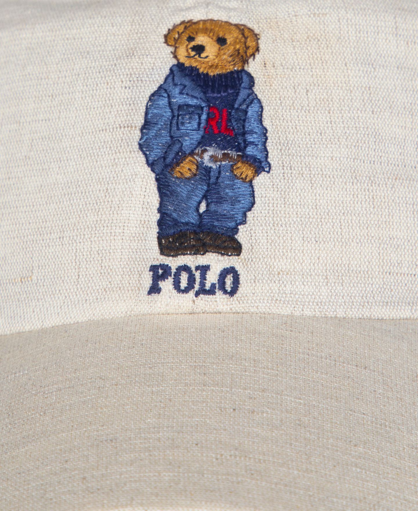 Мужская кепка Polo Ralph Lauren Classic Linen Bear, цвет: Тёмно-синий, вариант 1 — фото 3