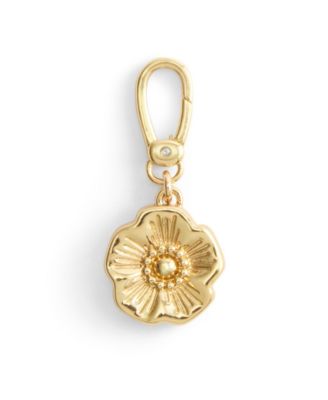 Faux Pearl Collectible Signature Sculpted Tea Rose Jewelry Charm