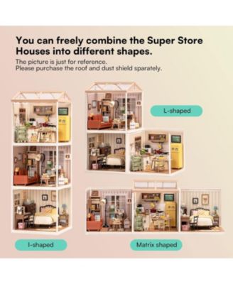 Miniature Happy Meals Kitchen Building Set Toys Playset Suitable for Mini Figures Construction Toys Diorama Kit Gifts for Teens Adults