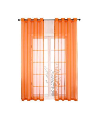 Ultra Luxurious Elegant Sheer Grommet Single Curtain Panel - 54 in. W x 84 in. L