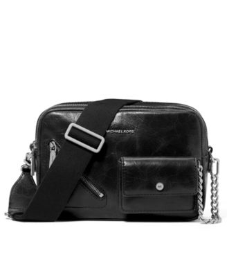 MICHAEL Bryant Double Zip Medium Chain Camera Crossbody Handbag