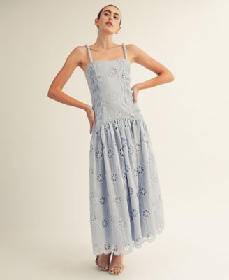 Women's Square Neck Midi Dress