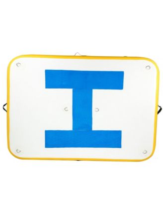 Inflatable Dock Platform, 8 x 5 ft Inflatable Floating Dock with Electric Air Pump